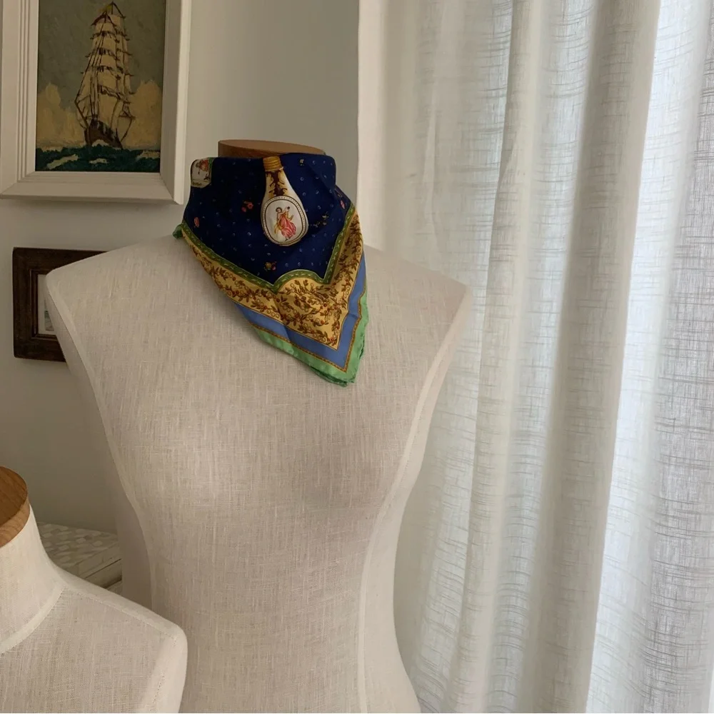 Mariano Rubinacci Galanterie Cherub Silk Scarf